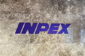 INPEX signboard and logo